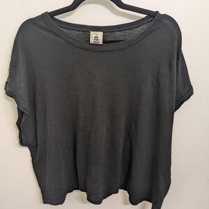 EUC relaxed washed black Free People tee